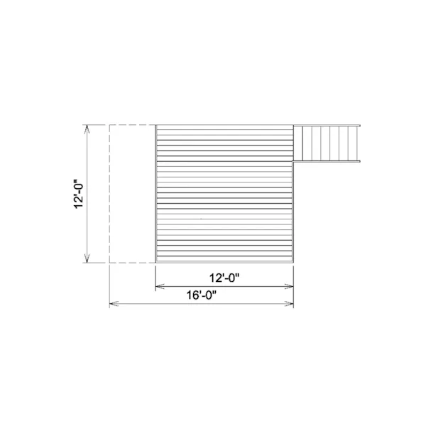 Building Plans First Floor - Highview Raised Patio Decks 002D-3005 | House Plans and More