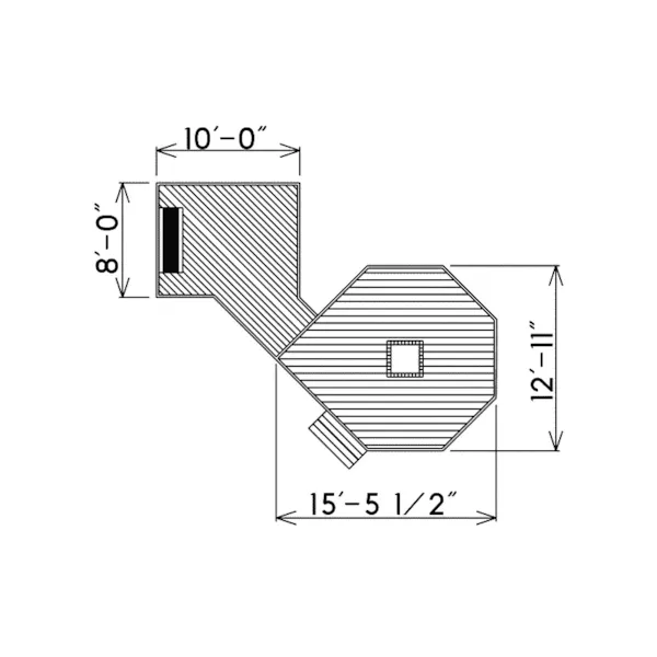 Building Plans First Floor - Sunswept High Low Deck 002D-3010 | House Plans and More