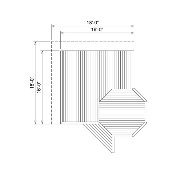 Building Plans First Floor - Gerard Place Deck 002D-3023 | House Plans and More