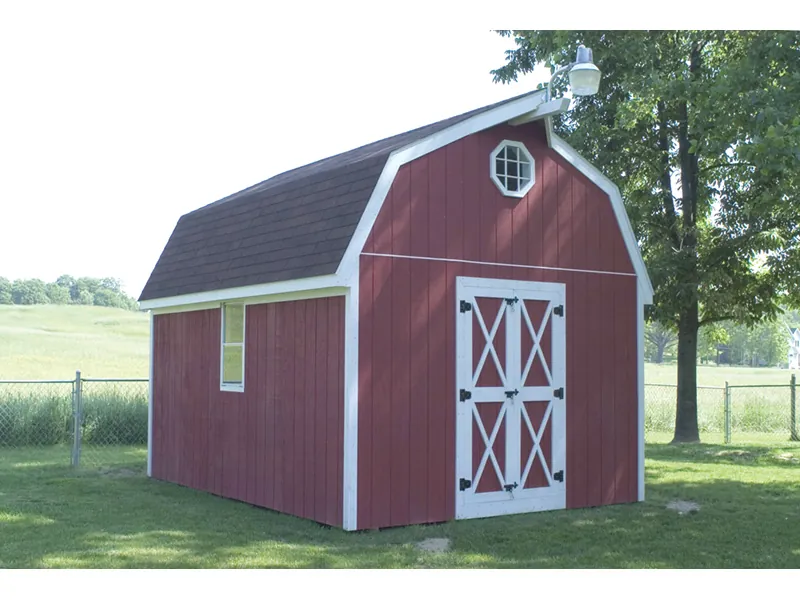 Building Plans Front Photo 03 - Marianna Barn Storage Shed 002D-4501 | House Plans and More