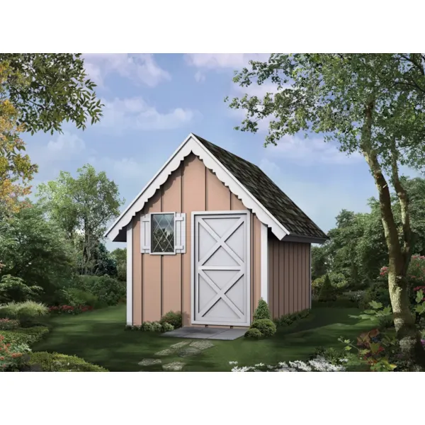 This charming playhouse/storage shed is a versatile structure that can adapt to your family's needs