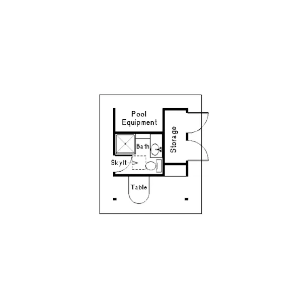 Building Plans First Floor - Cabana Palms Deluxe Cabana 002D-4518 | House Plans and More