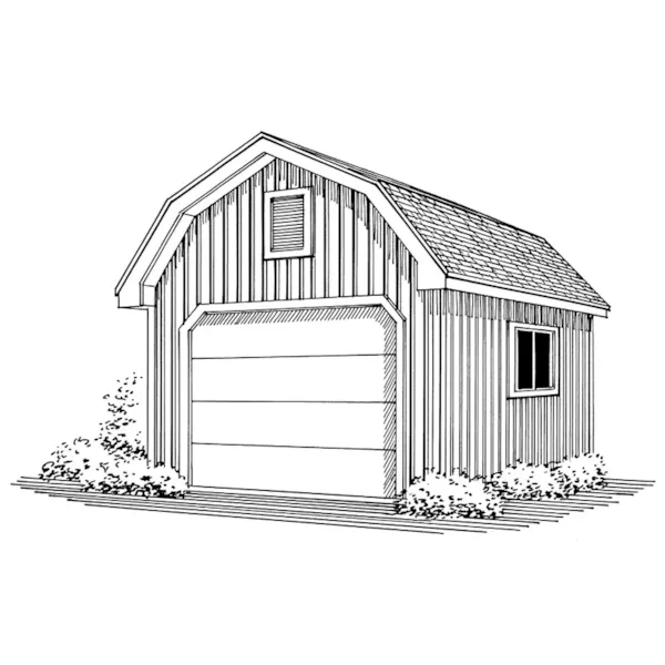 Building Plans Front Image of House - Marcella Barn Storage Shed 002D-4521 | House Plans and More