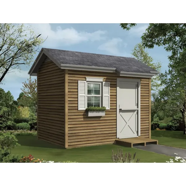 This gable style storage sed/playhouse offers a place for fun and functionality all in one