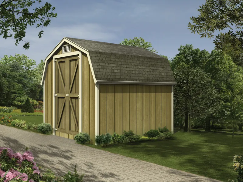 This mini barn style can be sized to fit your specific needs and offers classic country style