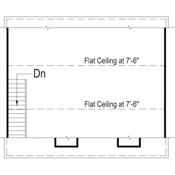 Building Plans Second Floor - Taryn Garage With Loft 002D-6001 | House Plans and More