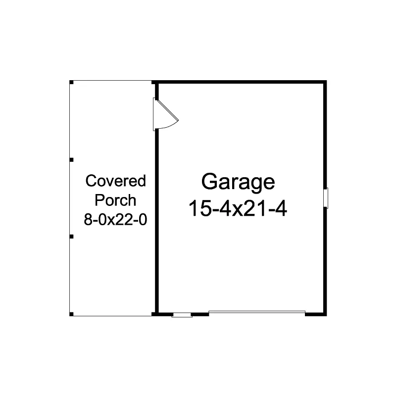 Building Plans First Floor - Aker Hill Covered Porch Garage 002D-6010 | House Plans and More