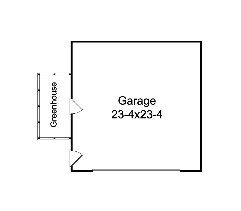 Building Plans First Floor - Katrina Garage With Greenhouse 002D-6029 | House Plans and More