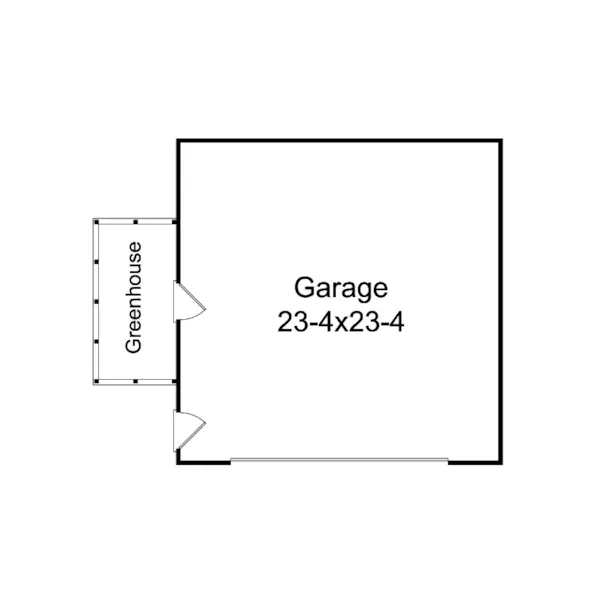 Building Plans First Floor - Katrina Garage With Greenhouse 002D-6029 | House Plans and More