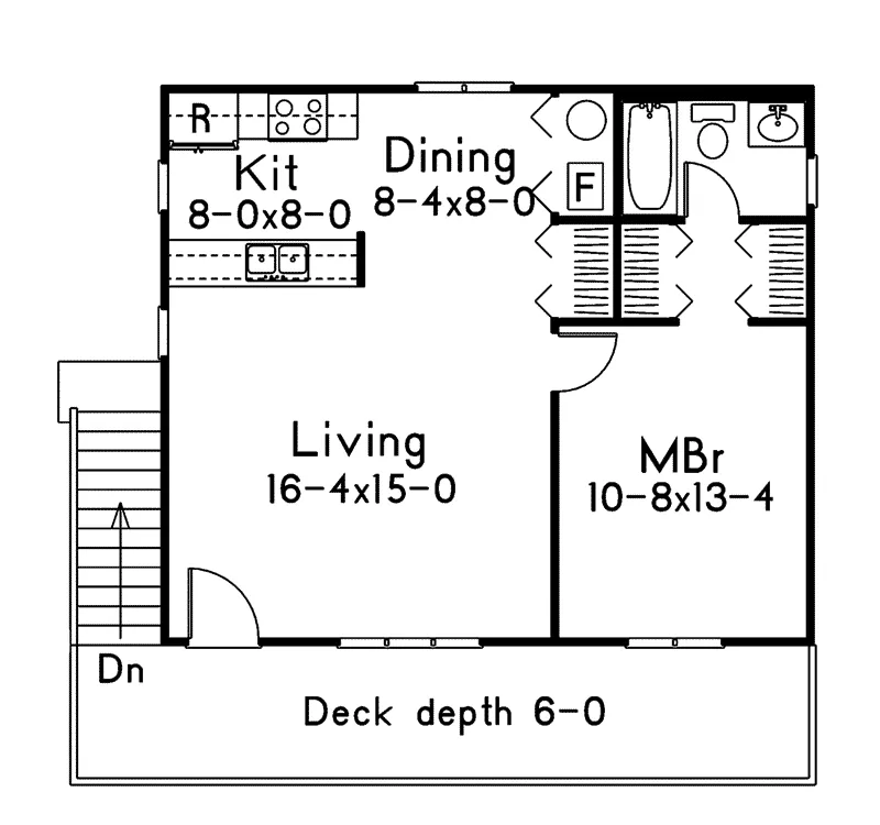 Cabin & Cottage House Plan First Floor - Larissa Carport With Apartment 002D-7516 | House Plans and More