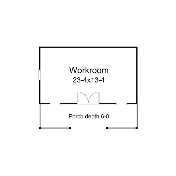 Building Plans First Floor - Herndon Workroom With Porch 002D-7520 | House Plans and More