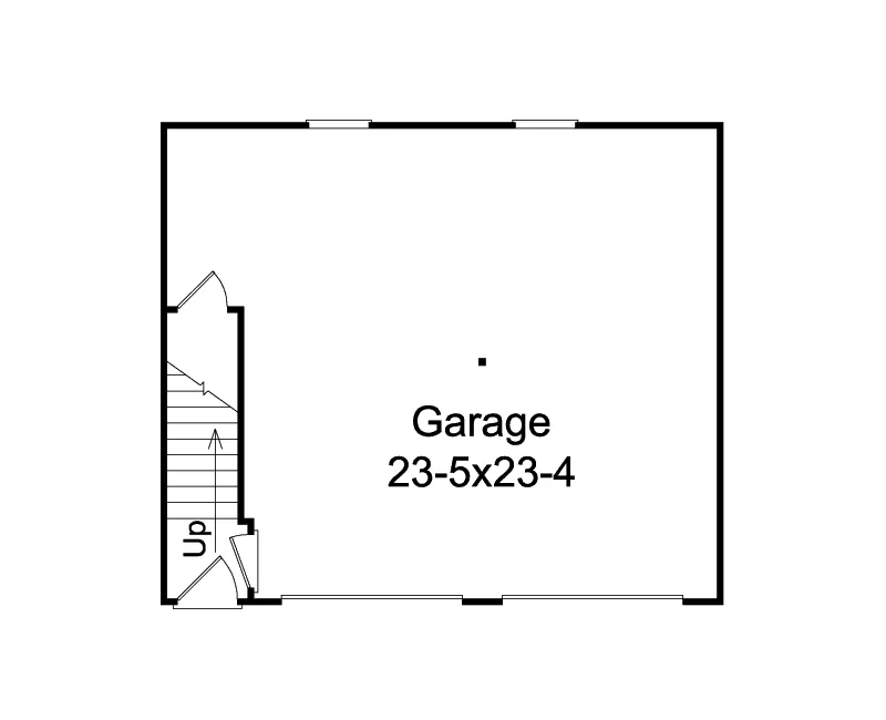 Building Plans First Floor - Justine Creek Studio Garage 002D-7526 | House Plans and More