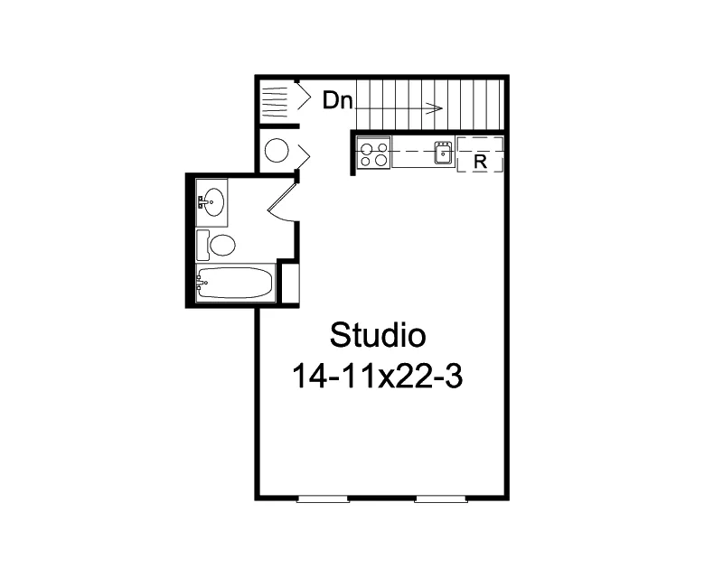 Building Plans Second Floor - Sierra Garage Apartment  002D-7527 | House Plans and More