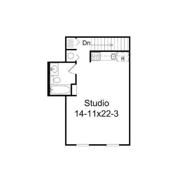 Building Plans Second Floor - Sierra Garage Apartment  002D-7527 | House Plans and More