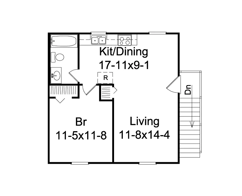 Building Plans Second Floor - Kalinda Garage Apartment 002D-7528 | House Plans and More