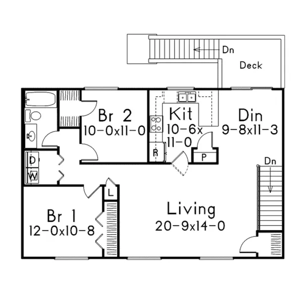 Building Plans Second Floor - Dabney Garage Apartment 002D-7529 | House Plans and More