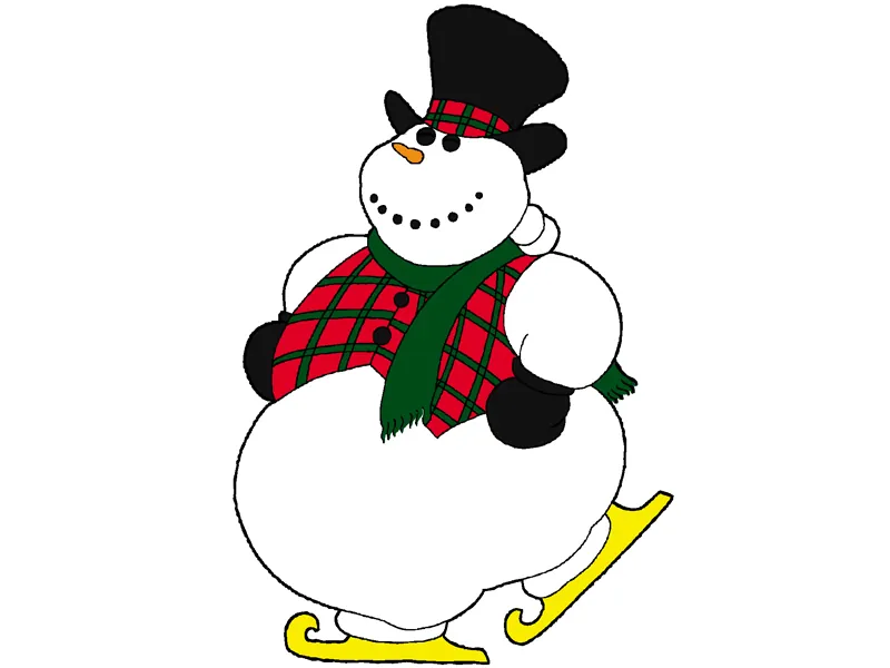 Skating snowman yard art pattern is the perfect winter decoration