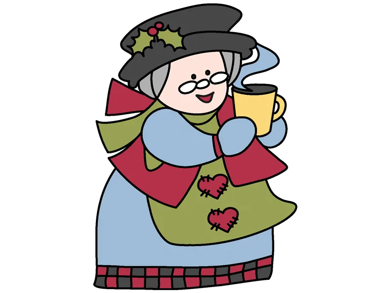 Mrs. Kringle is a country style Mrs. Claus yard art pattern