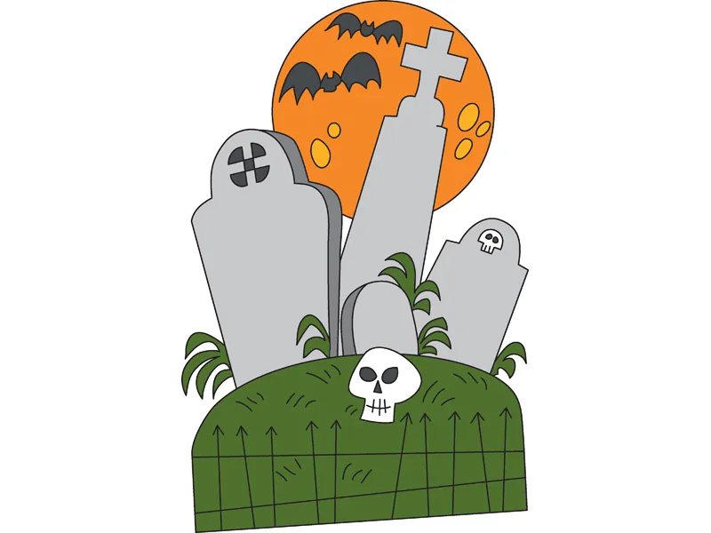 Tombstones is a great addition to your outdoor Halloween decorations
