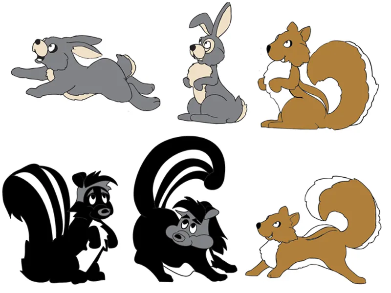 Squirrels, rabbits and skunks adds a cute woodsy touch to your backyard wilderness