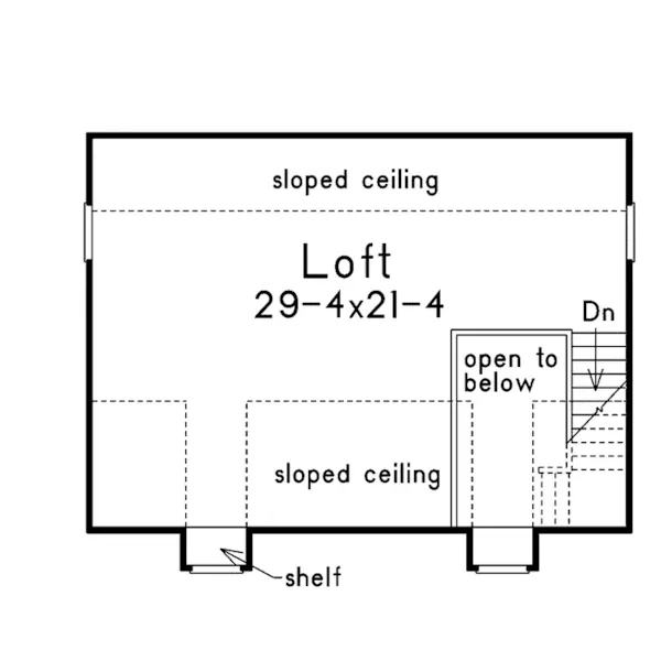 Building Plans Second Floor - Tolland Place Workshop 005D-7500 | House Plans and More