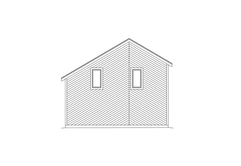 Building Plans Rear Elevation - Alpine Apartment Garage 007D-0027 | House Plans and More