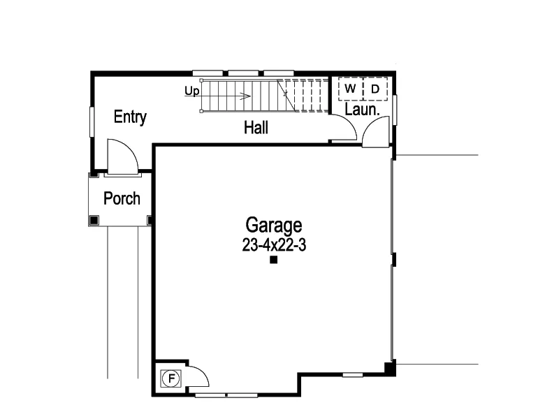 Colonial House Plan First Floor - Bridgefield Atrium Apartment 007D-0073 | House Plans and More