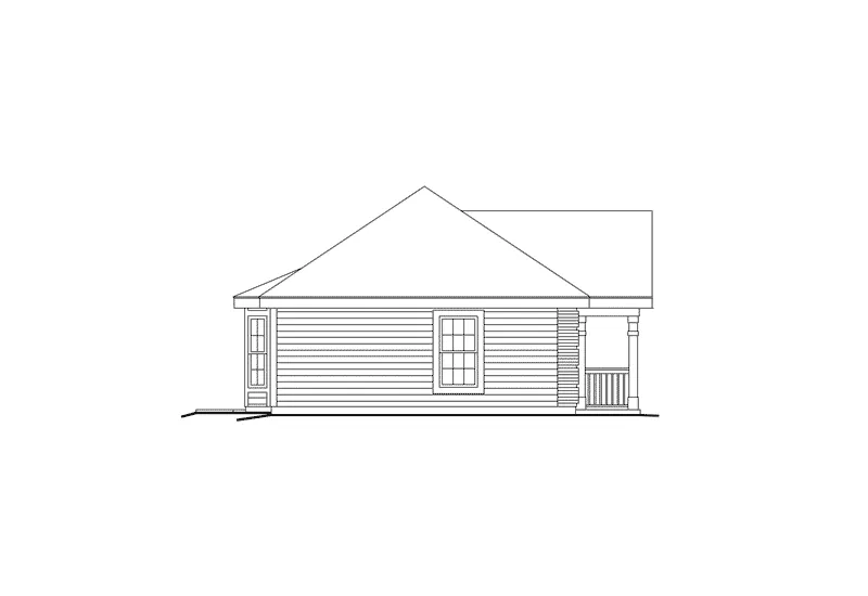 Cabin & Cottage House Plan Left Elevation - Littleton Apartment Garage 007D-0115 | House Plans and More