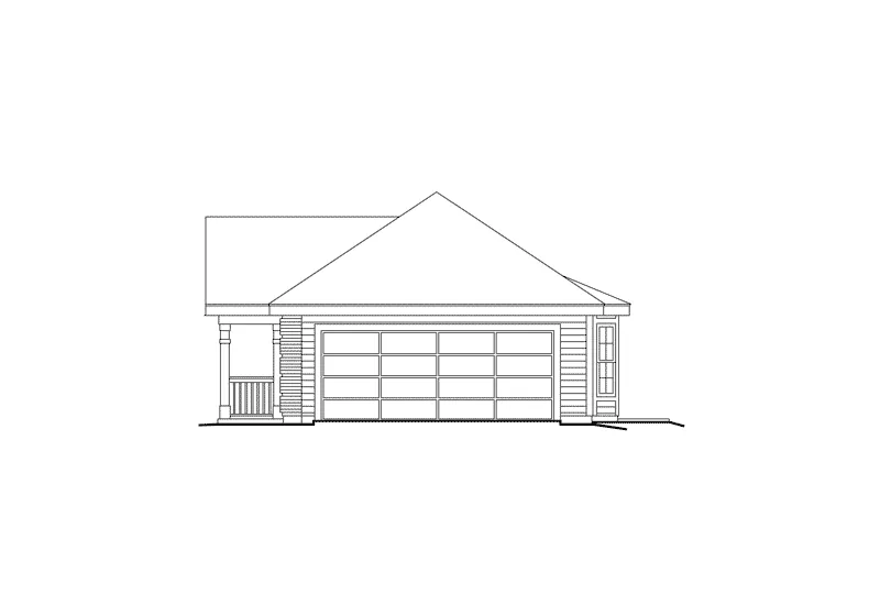 Country House Plan Right Elevation - Littleton Apartment Garage 007D-0115 | House Plans and More