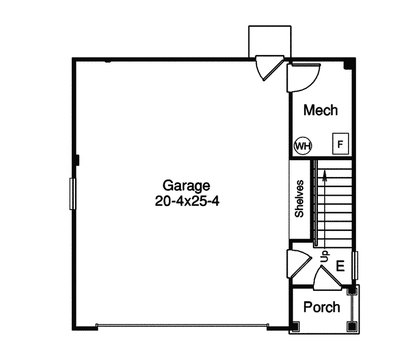 Ranch House Plan First Floor - Welton Park Apartment Garage 007D-0159 | House Plans and More