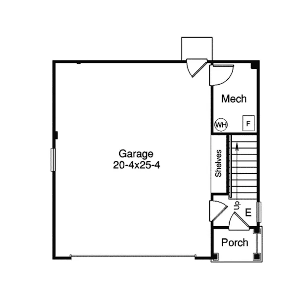 Country House Plan First Floor - Welton Park Apartment Garage 007D-0159 | House Plans and More