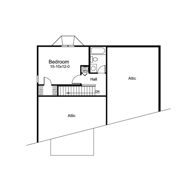 Vacation House Plan Second Floor - Stonetrail Apartment Garage 007D-0189 | House Plans and More