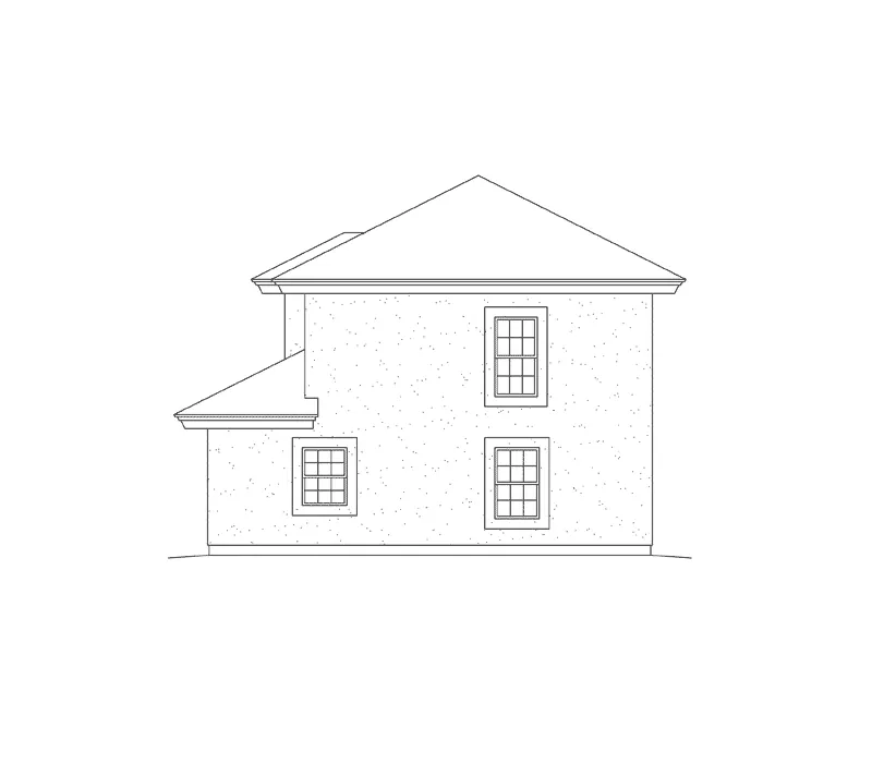 Sunbelt House Plan Rear Elevation - Fresno Bay Apartment Garage 007D-0242 | House Plans and More