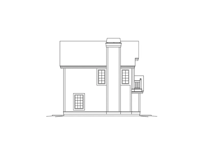 Building Plans Left Elevation - Gulf Breeze Apartment Garage 007D-0245 | House Plans and More