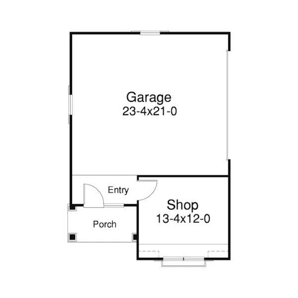 Building Plans First Floor - Lavonda Two-Car Side Garage  009D-6001 | House Plans and More