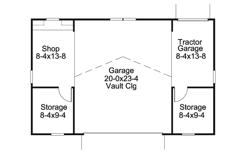 Building Plans First Floor - Marylou Storage Garage And Shop 009D-6009 | House Plans and More