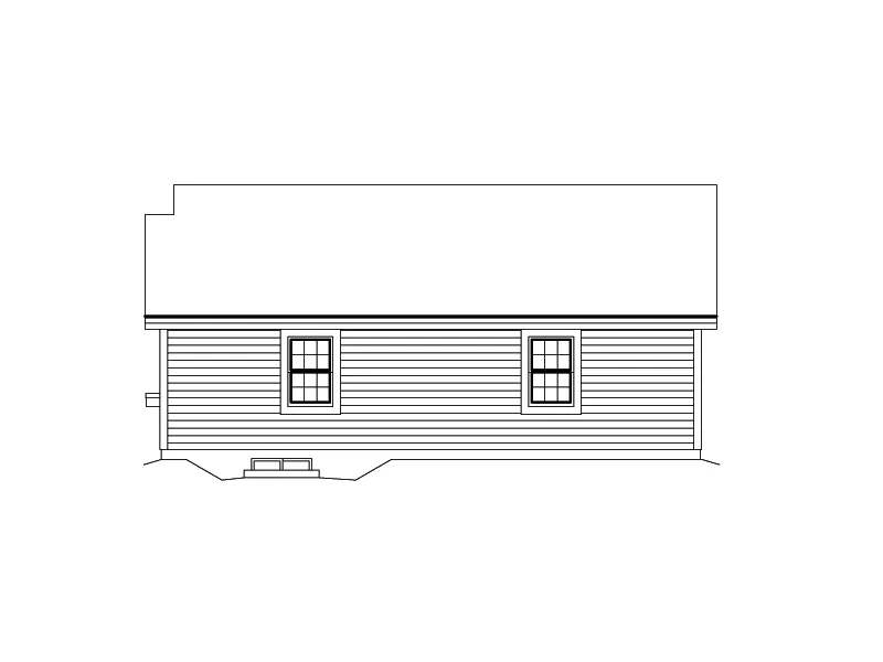 Building Plans Right Elevation - Kellianne Office And Garage 009D-7507 | House Plans and More