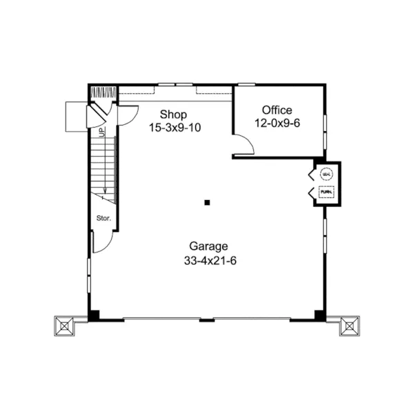 Building Plans First Floor - Sarina Bar And Movie Theater 009D-7522 | House Plans and More