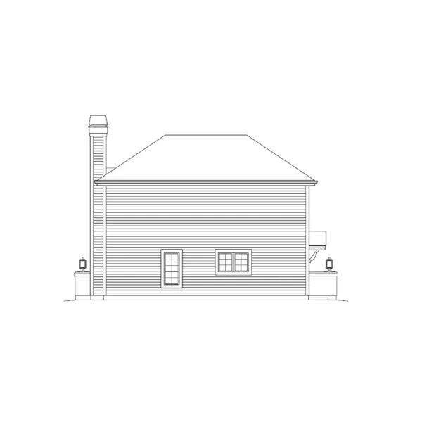 Building Plans Rear Elevation - Sarina Bar And Movie Theater 009D-7522 | House Plans and More