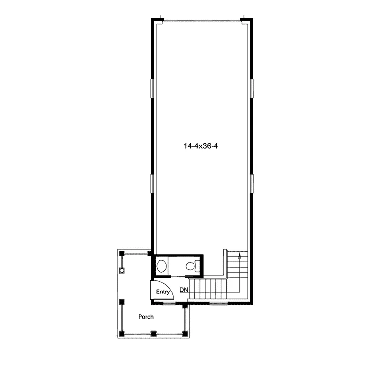 Building Plans First Floor - Hesston RV Garage  009D-7526 | House Plans and More