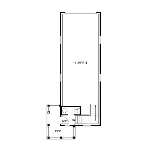 Building Plans First Floor - Hesston RV Garage  009D-7526 | House Plans and More