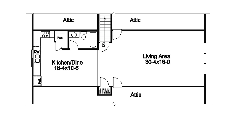 Building Plans Second Floor - Raymore Office And Apartment 009D-7534 | House Plans and More