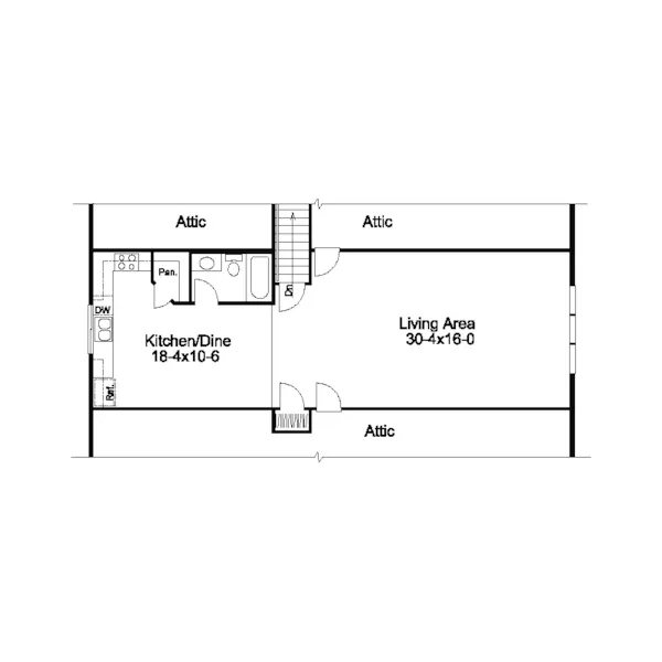 Building Plans Second Floor - Raymore Office And Apartment 009D-7534 | House Plans and More