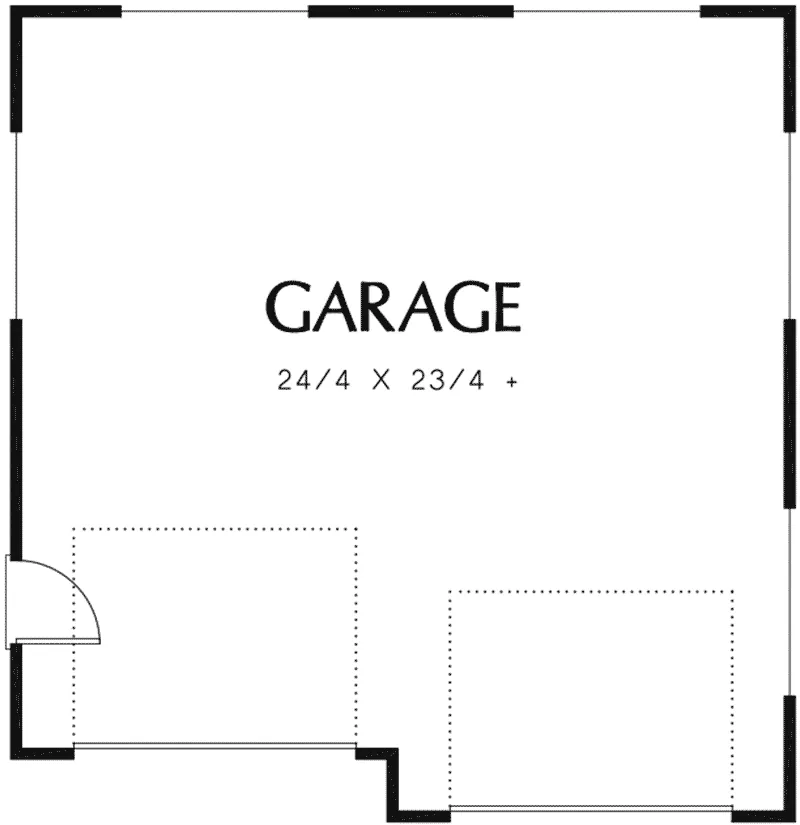Building Plans First Floor - Sacarro 2-Car Garage 012D-6000 | House Plans and More