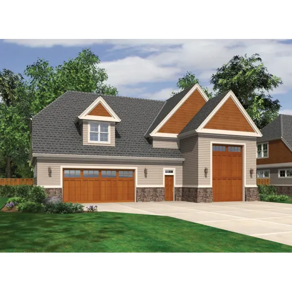 Arts & Crafts House Plan Front of Home -  012D-6008 | House Plans and More