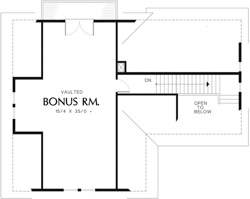 Building Plans Second Floor - Waterville 3-Car Garage 012D-7500 | House Plans and More