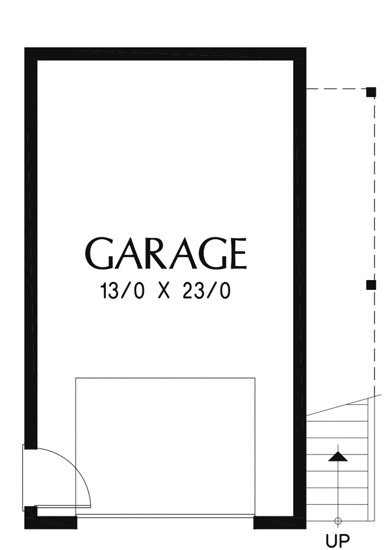 Modern House Plan Garage Floor Plan - Frida Apartment Garage 012D-7506 | House Plans and More
