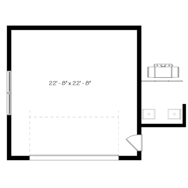 Building Plans First Floor - Chandler Bay 2-Car Garage 032D-1017 | House Plans and More