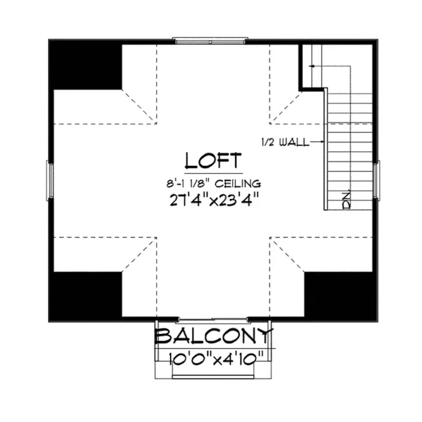 Building Plans Second Floor - 051D-0613 | House Plans and More