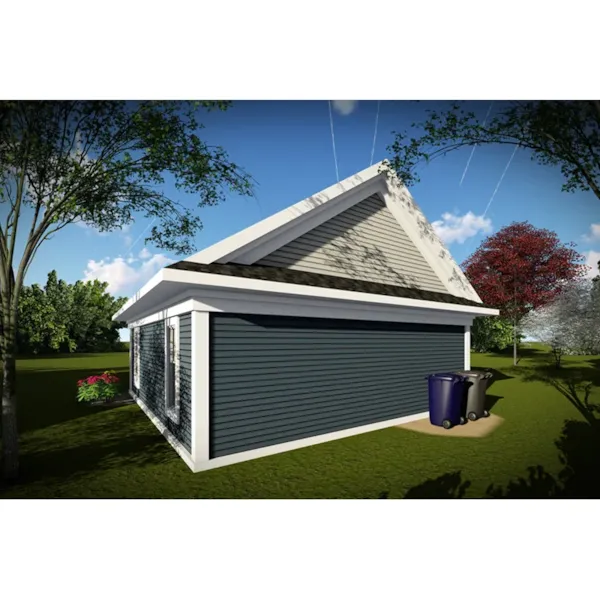 Building Plans Rear Photo 01 - Scott 1-Car Garage 051D-0942 | House Plans and More